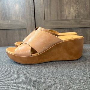Women's Tan Wedge Sandals